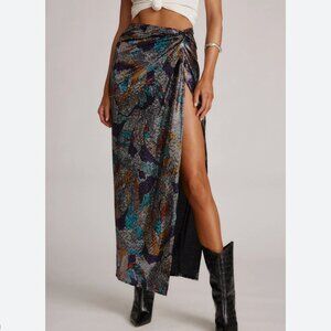 NWT - 12th tribe toulouse abstract sequin maxi skirt - small